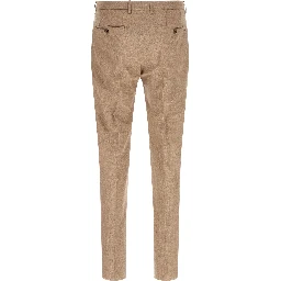 Beige Virgin Wool Two-Piece Suit