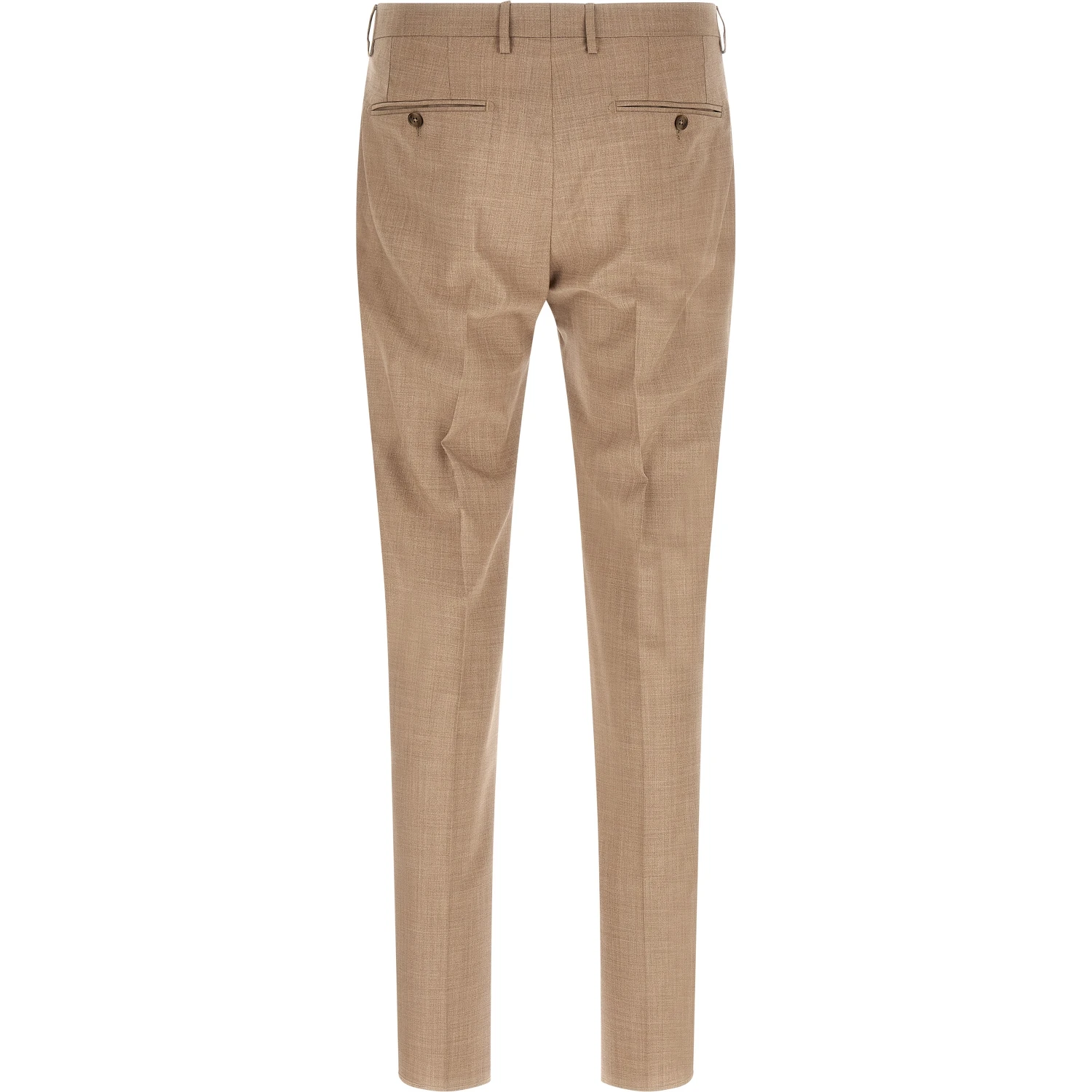 Beige Virgin Wool Two-Piece Suit