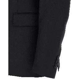 Blue Virgin Wool Two-Piece Suit