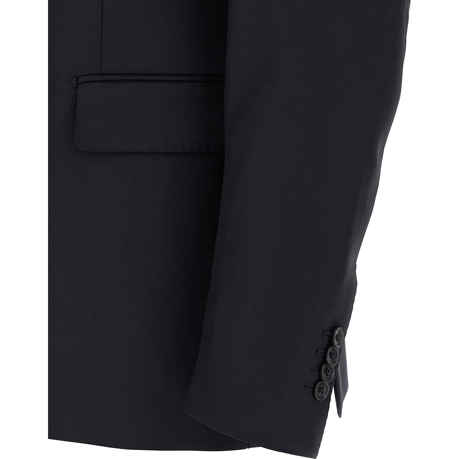 Blue Virgin Wool Two-Piece Suit