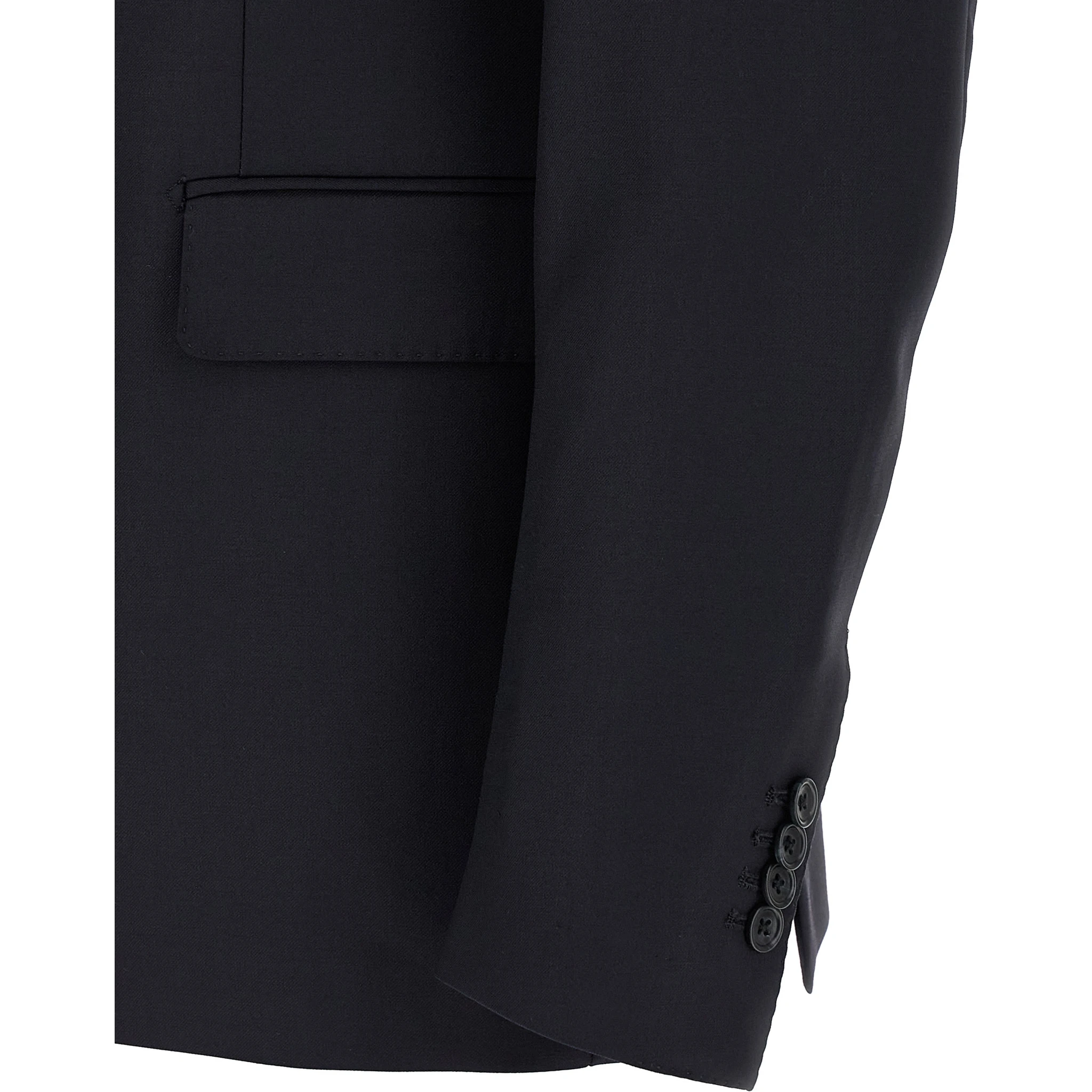 Blue Virgin Wool Two-Piece Suit