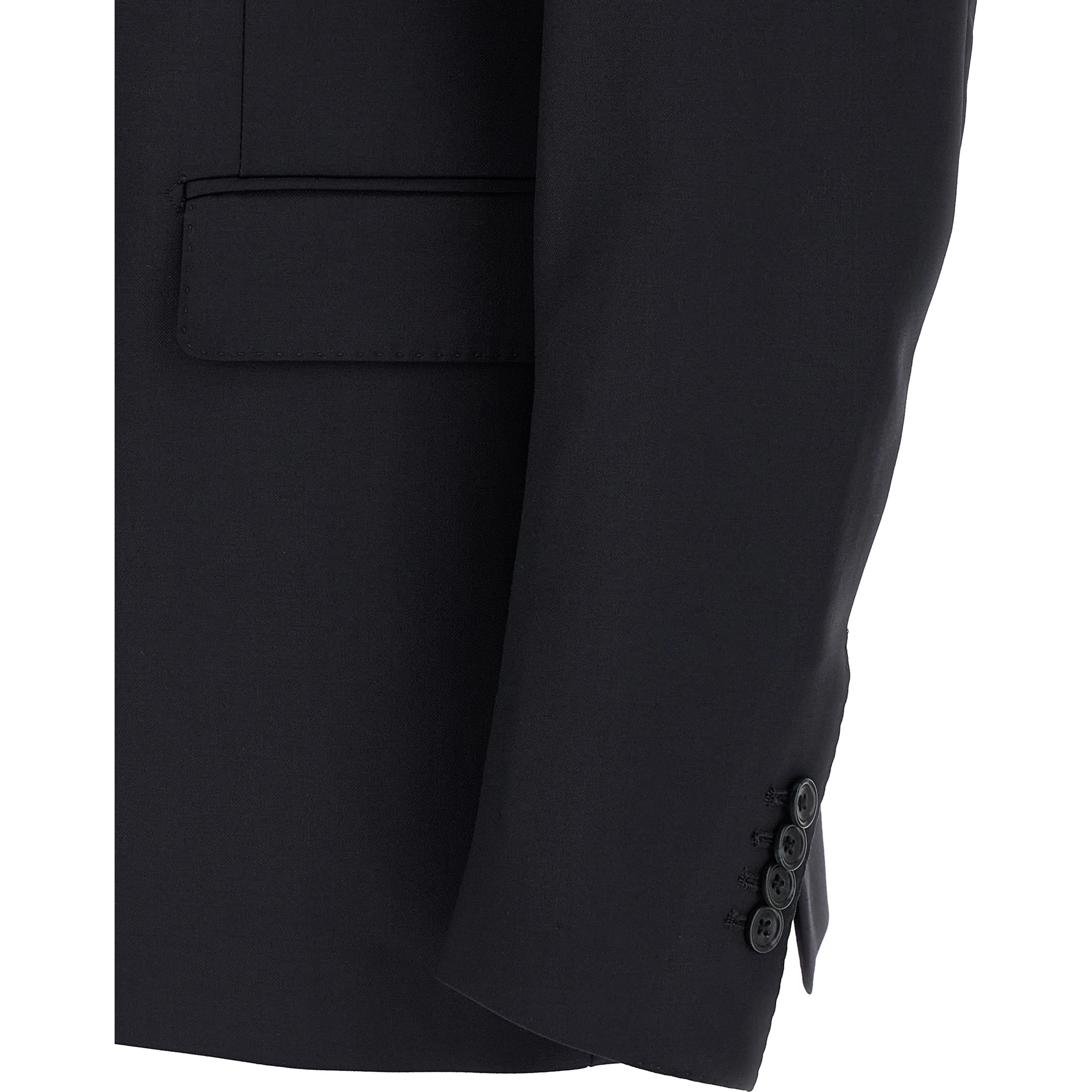 Blue Virgin Wool Two-Piece Suit