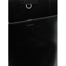 Black Cowhide Shoulder Bag