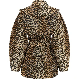 Brown Recycled Polyamide Coat