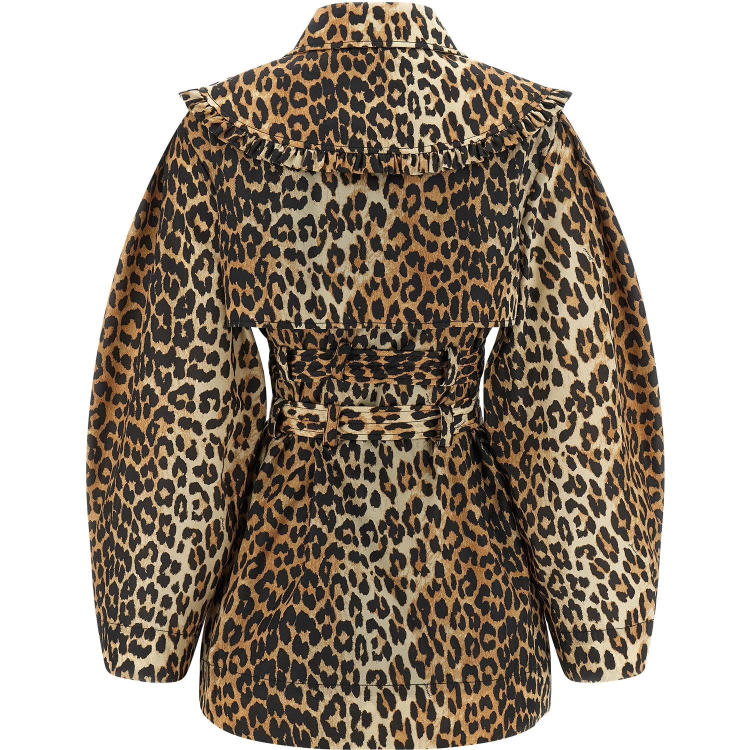 Brown Recycled Polyamide Coat