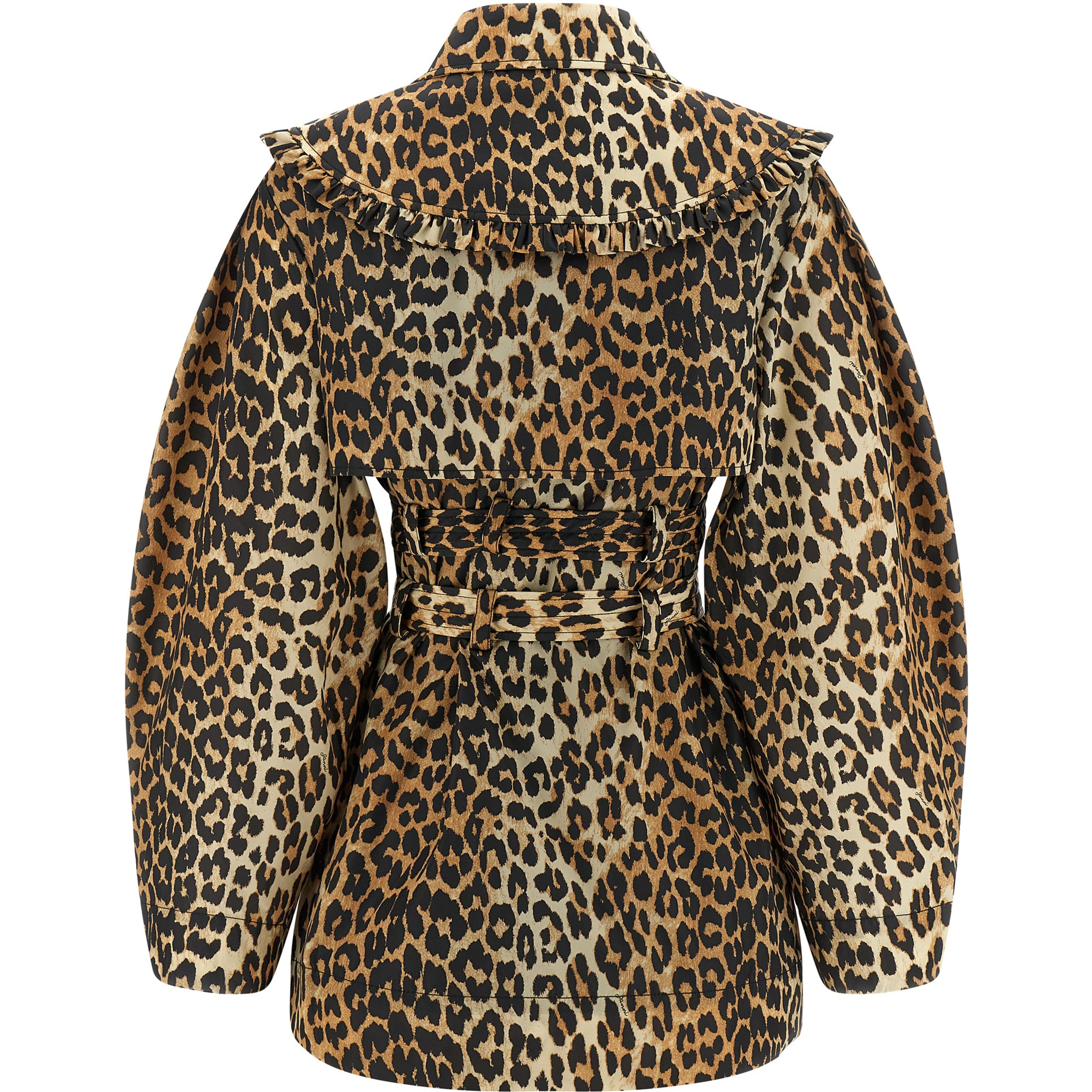 Brown Recycled Polyamide Coat