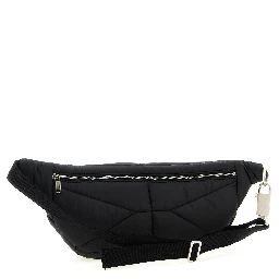 Black Polyester Crossbody Bag