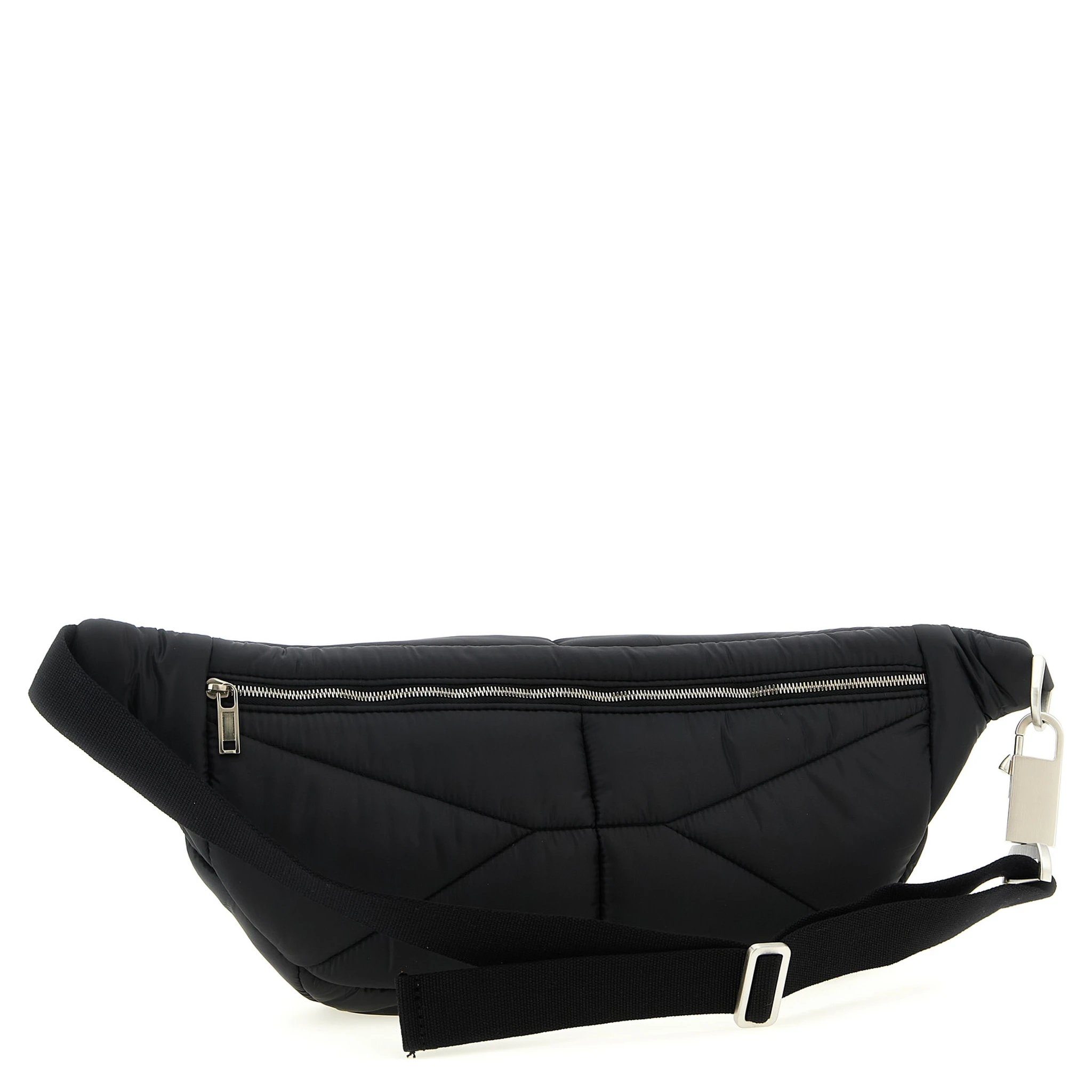 Black Polyester Crossbody Bag