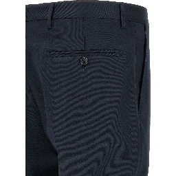 Blue Virgin Wool Two-Piece Suit