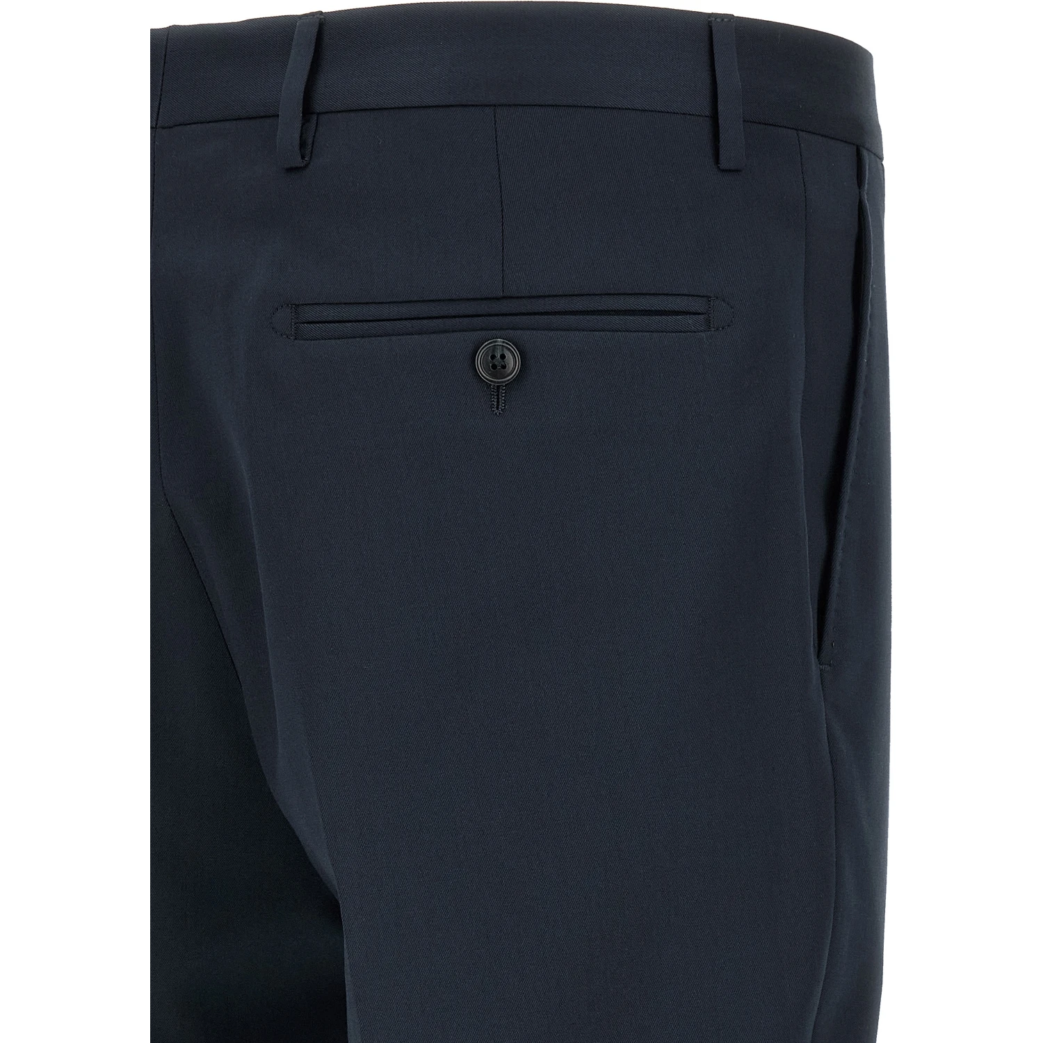 Blue Virgin Wool Two-Piece Suit