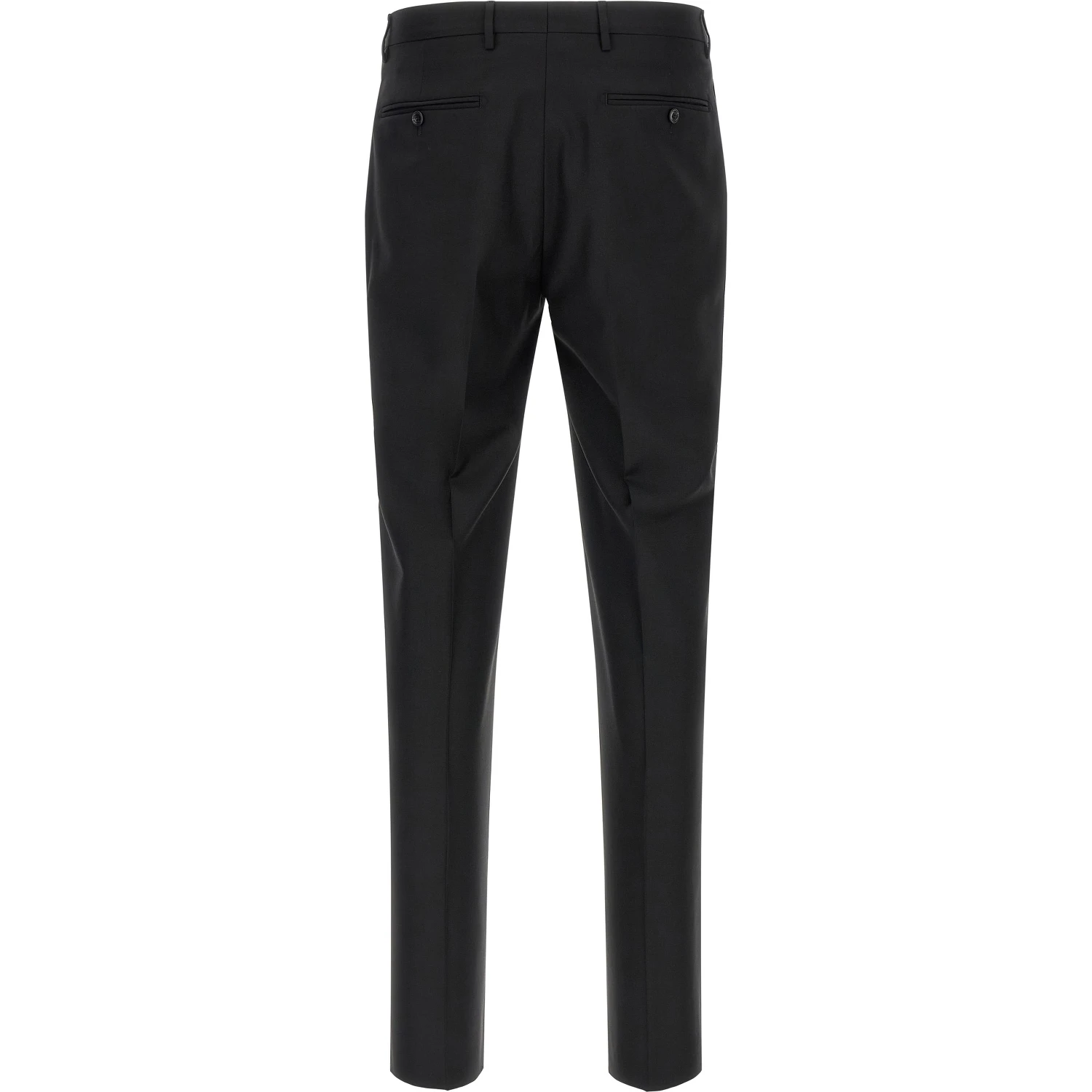 Black Virgin Wool Two-Piece Suit