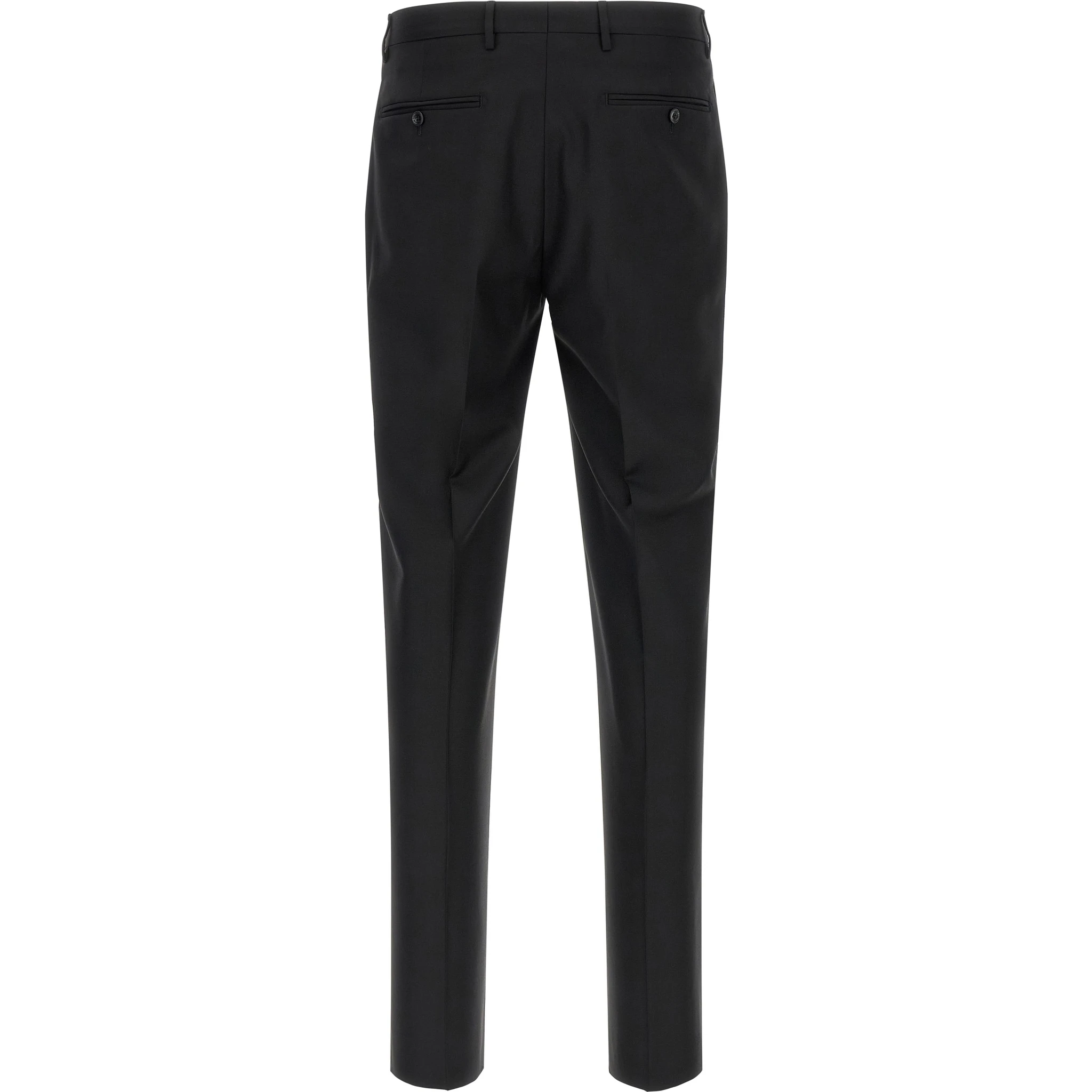 Black Virgin Wool Two-Piece Suit