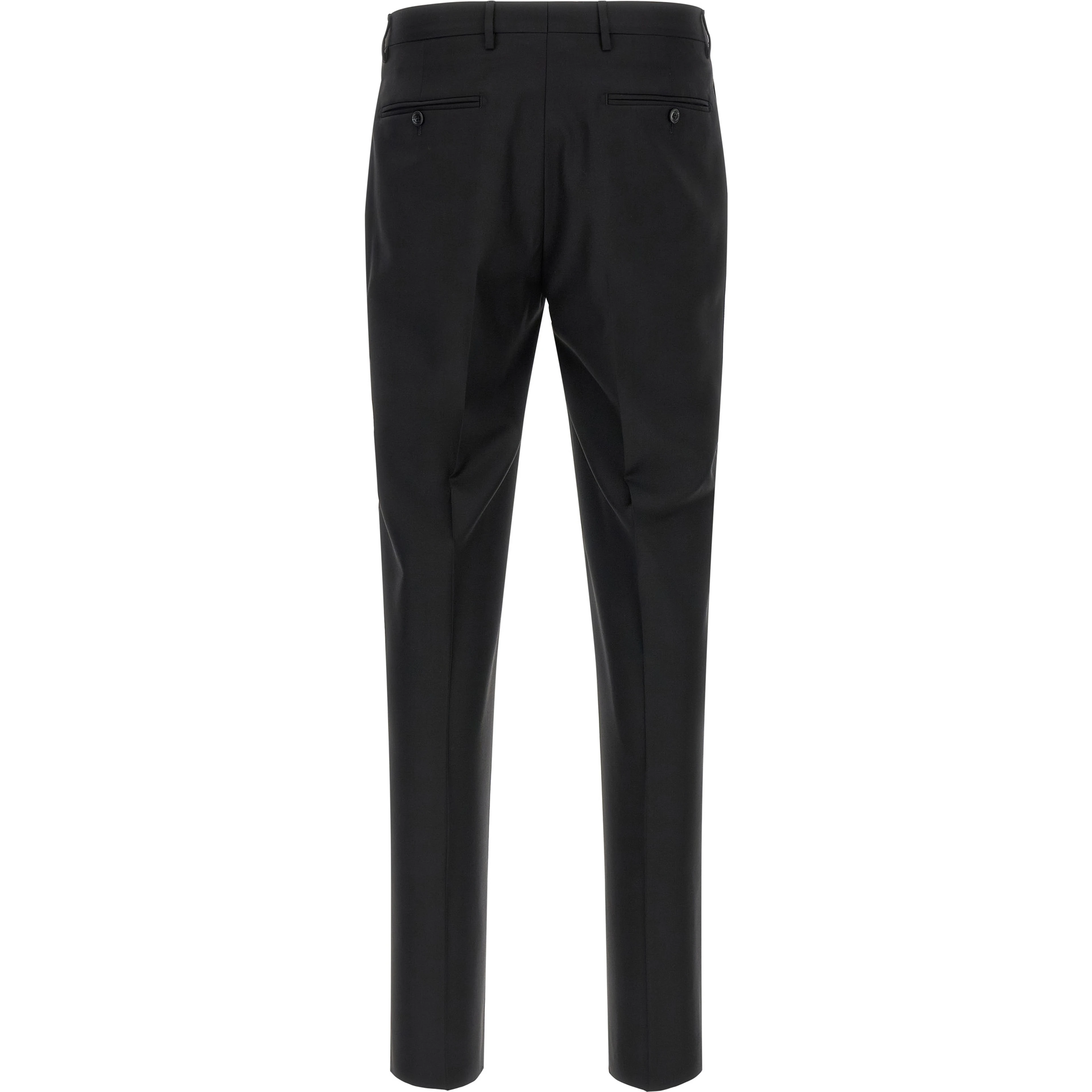 Black Virgin Wool Two-Piece Suit