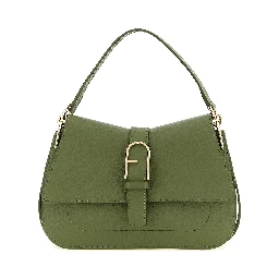 Bicolor Calfskin Shoulder Bag