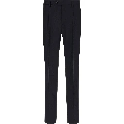 Blue Virgin Wool Two-Piece Suit