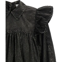 Black Organic Cotton Short Dress