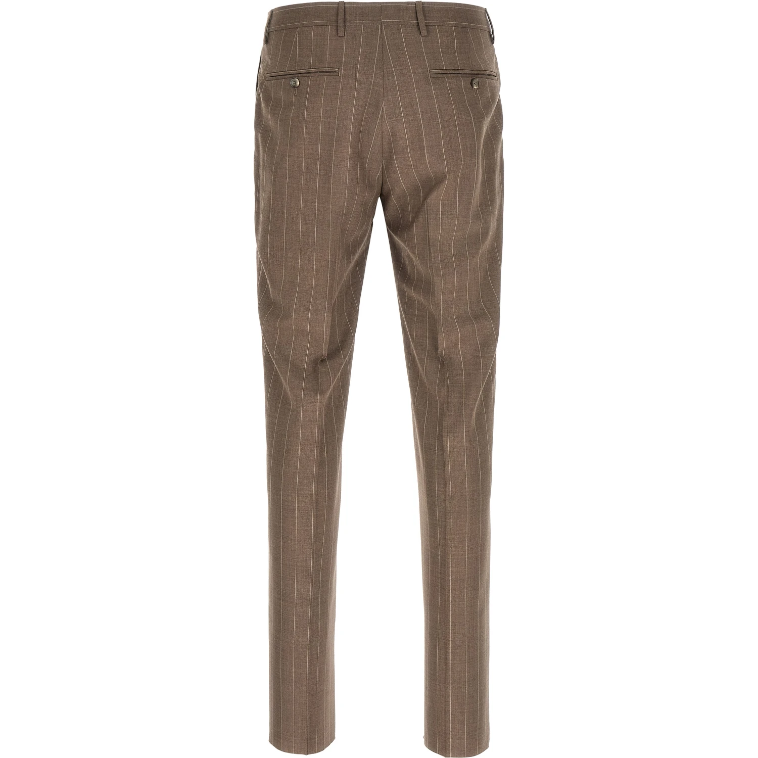 Brown Virgin Wool Two-Piece Suit
