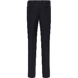 Blue Virgin Wool Two-Piece Suit