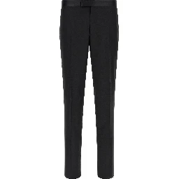 Black Virgin Wool Two-Piece Suit