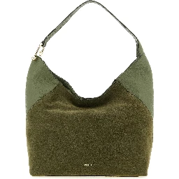 Bicolor Calfskin Shoulder Bag