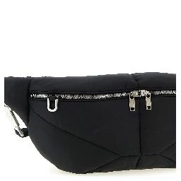 Black Polyester Crossbody Bag