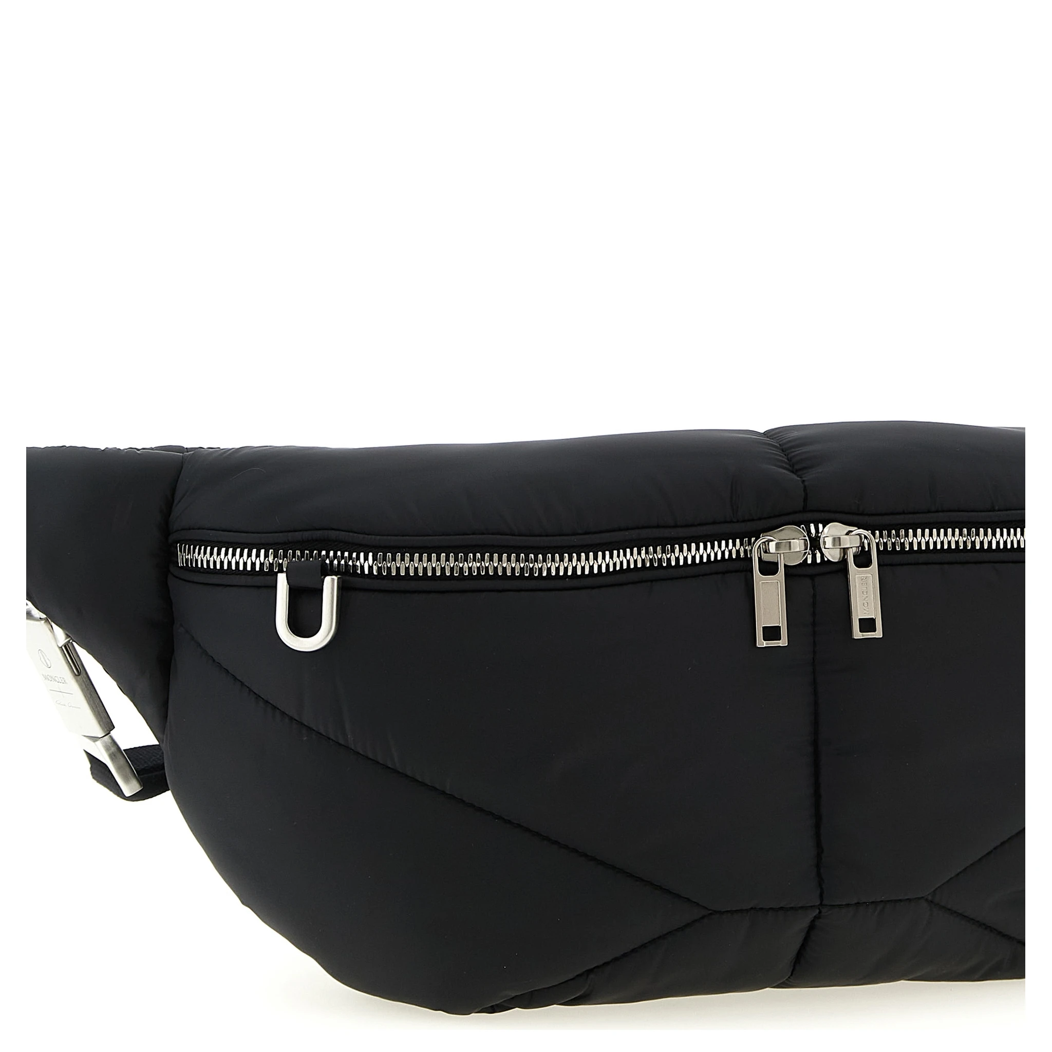 Black Polyester Crossbody Bag