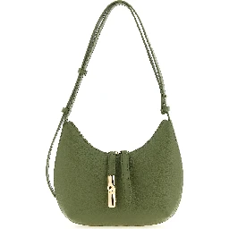Bicolor Calfskin Shoulder Bag
