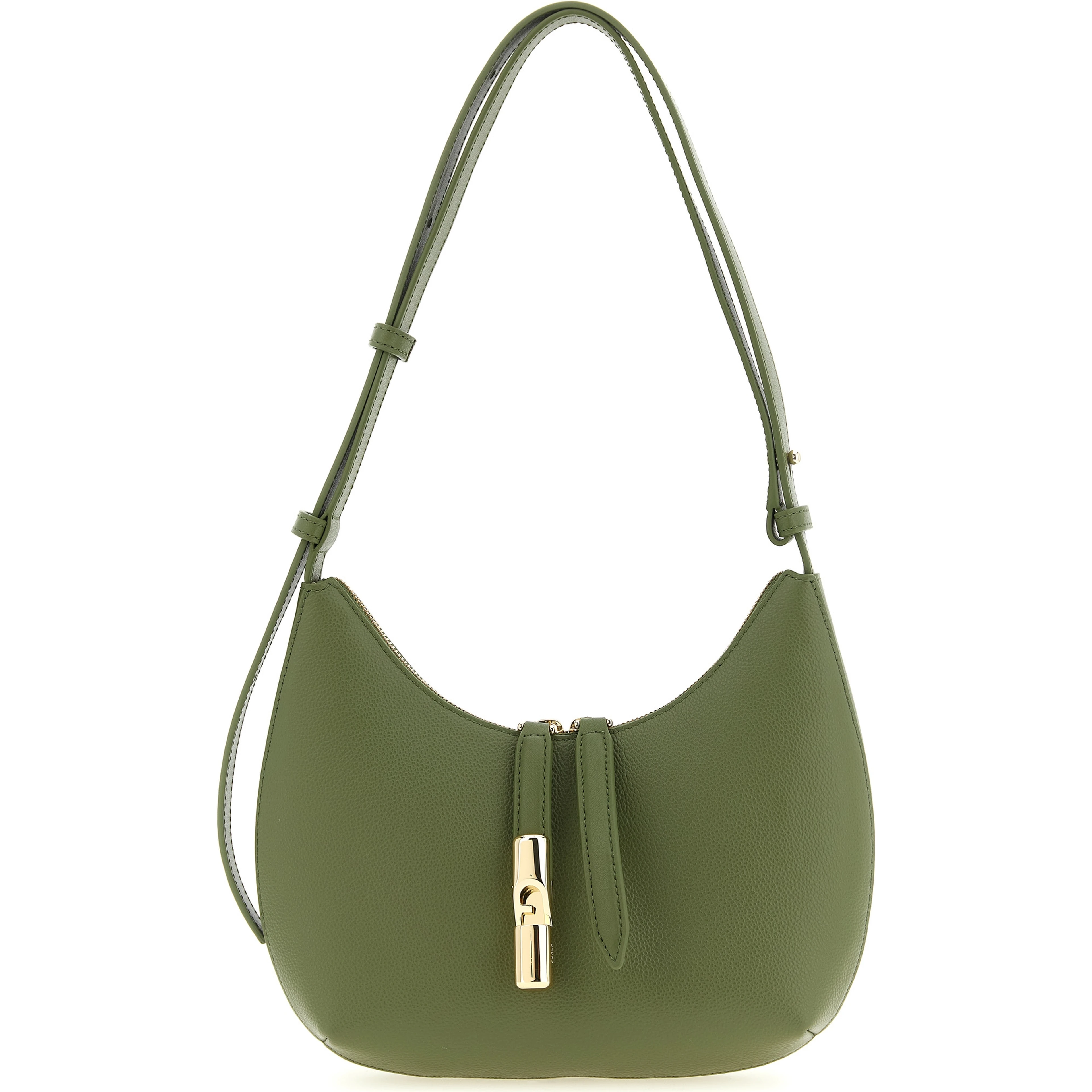 Bicolor Calfskin Shoulder Bag
