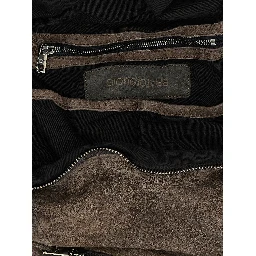 Brown Lamb Leather Backpack