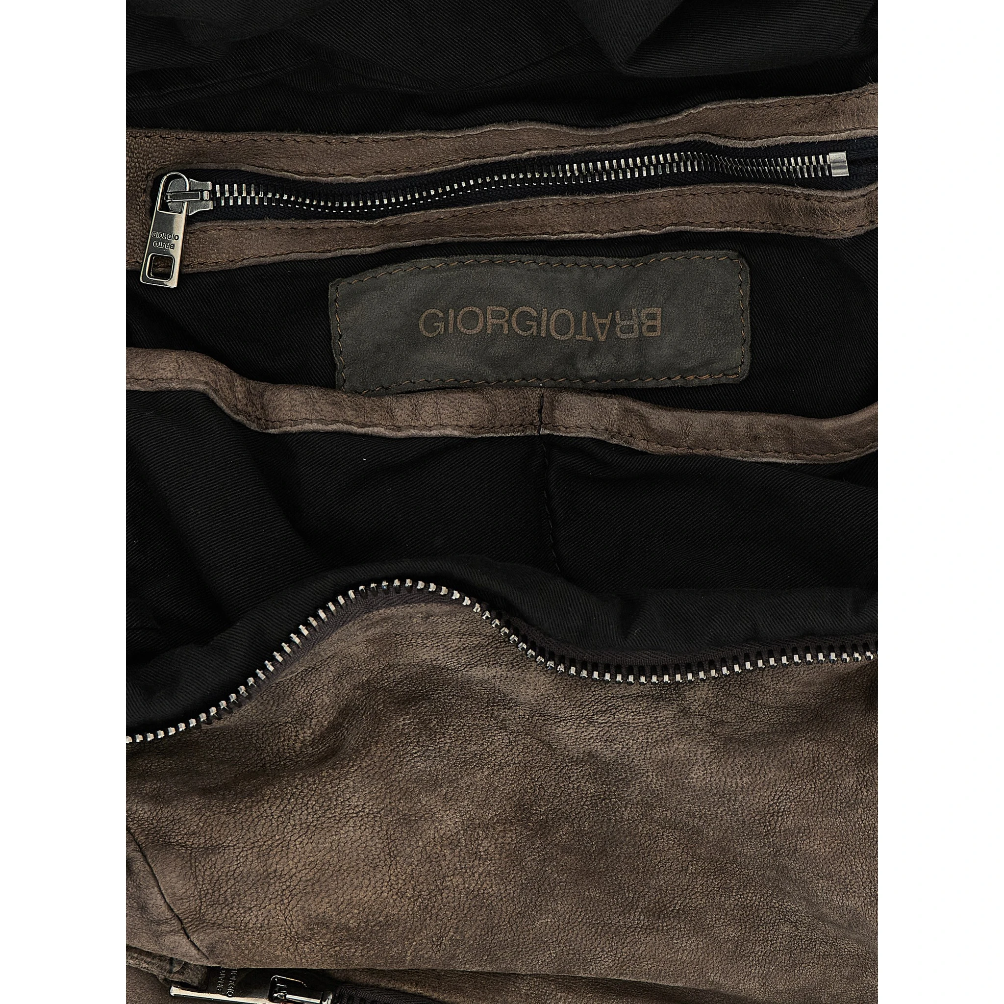 Brown Lamb Leather Backpack