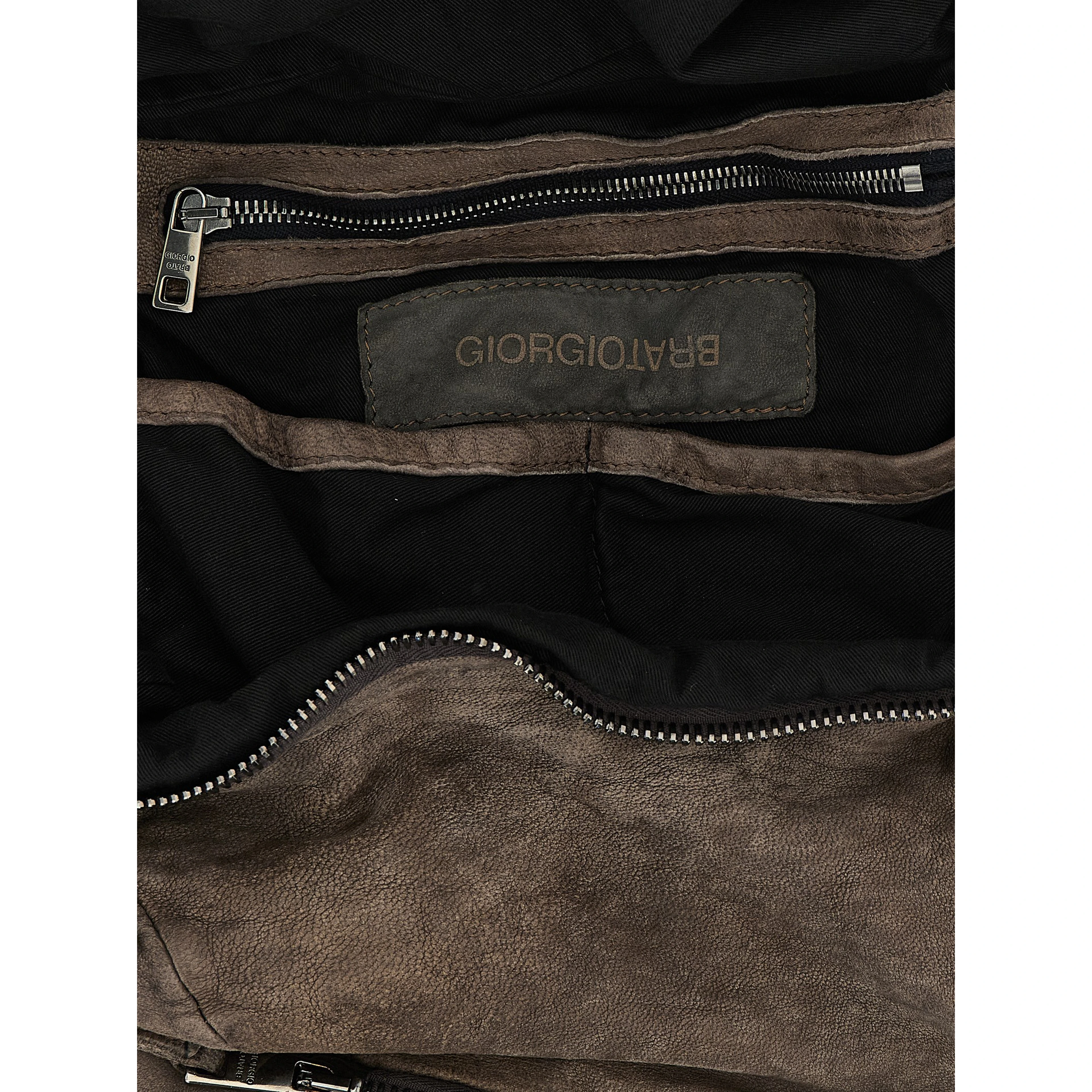 Brown Lamb Leather Backpack