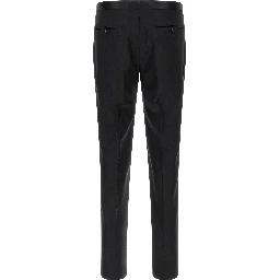 Black Virgin Wool Two-Piece Suit