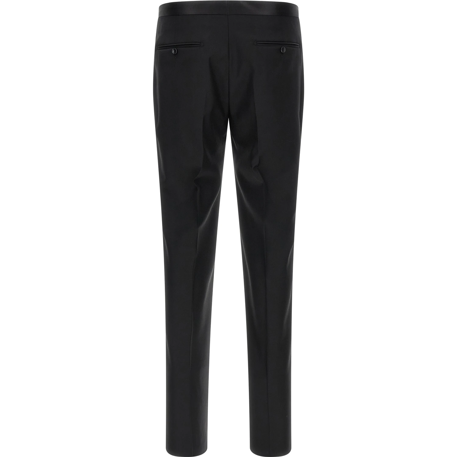 Black Virgin Wool Two-Piece Suit