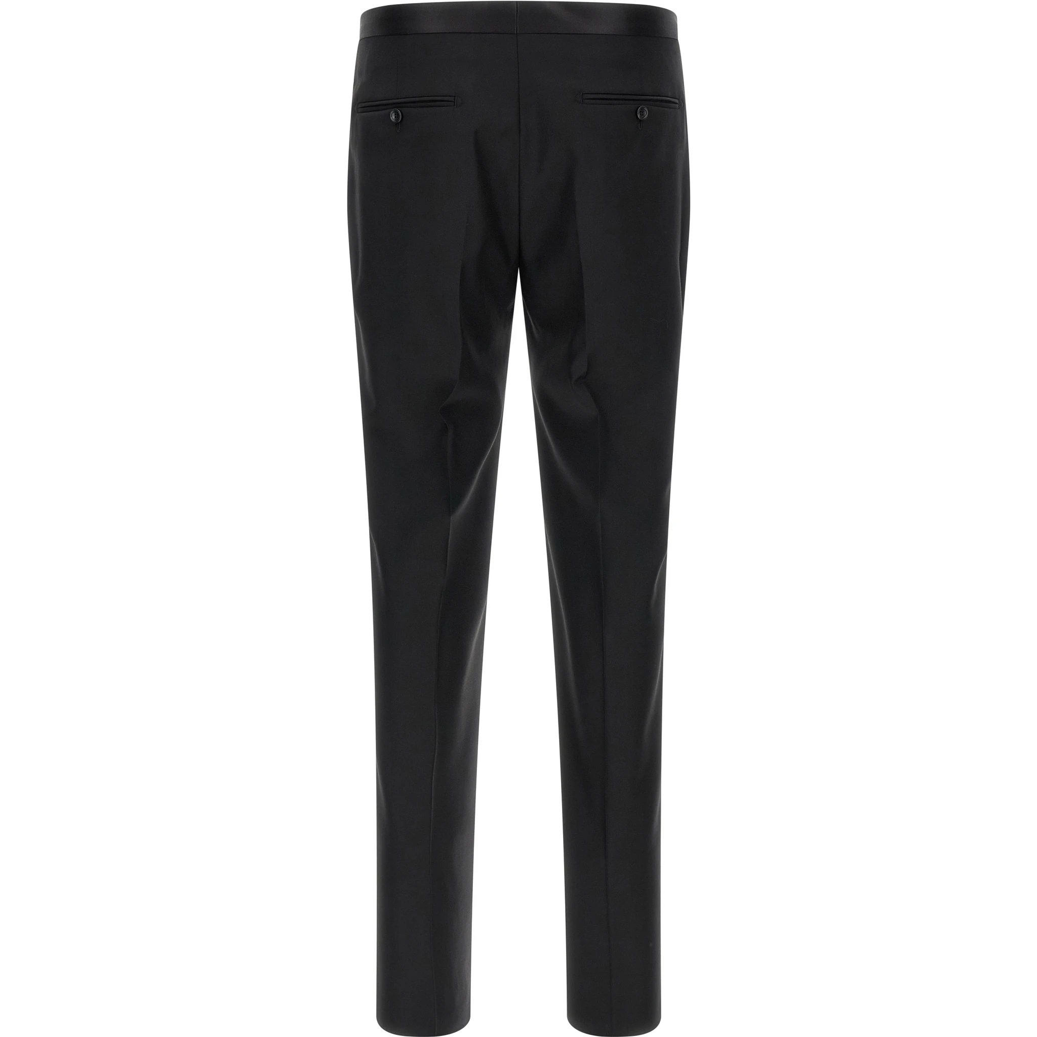 Black Virgin Wool Two-Piece Suit