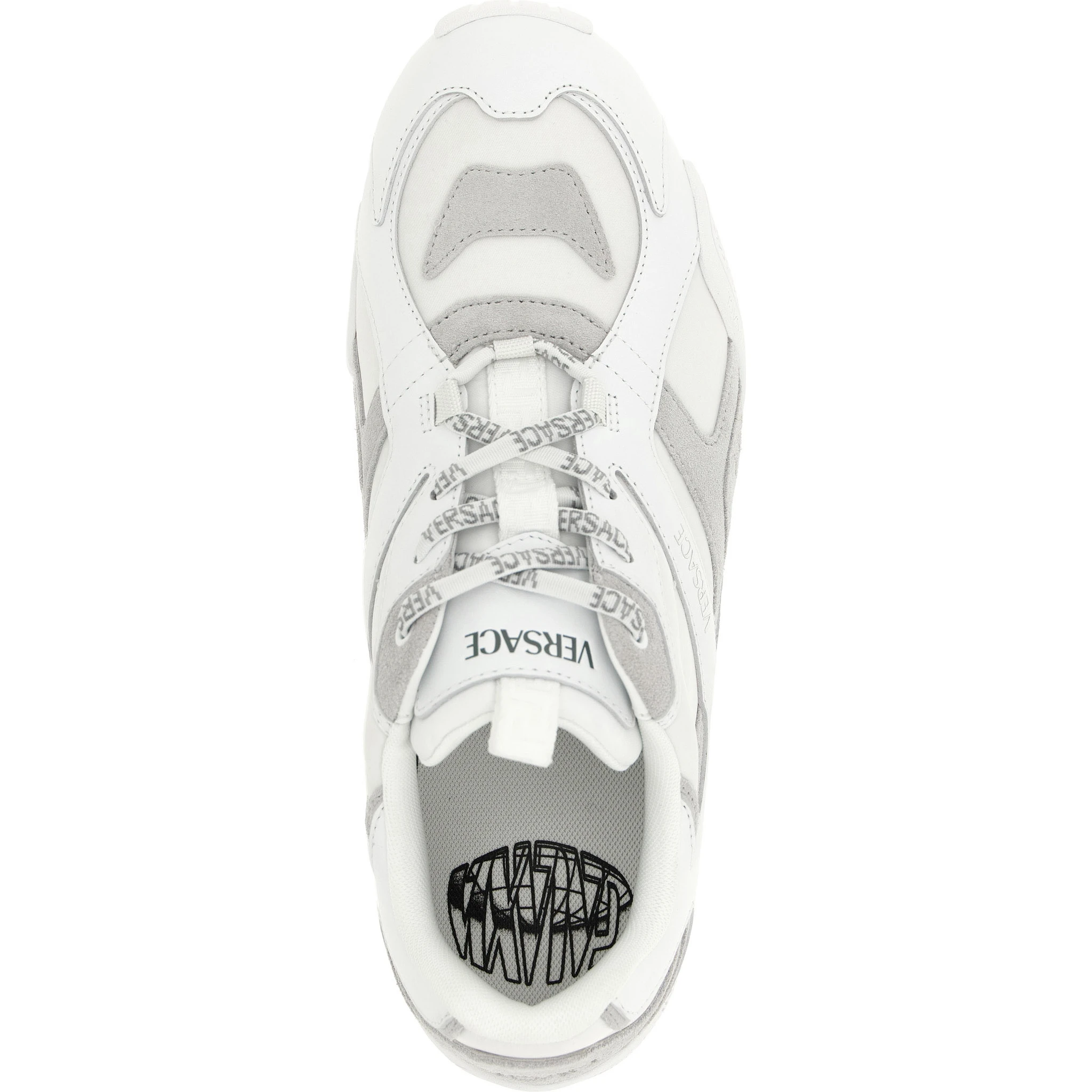 White Calfskin Athletic Sneakers