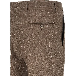 Brown Virgin Wool Two-Piece Suit
