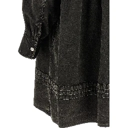 Black Organic Cotton Short Dress