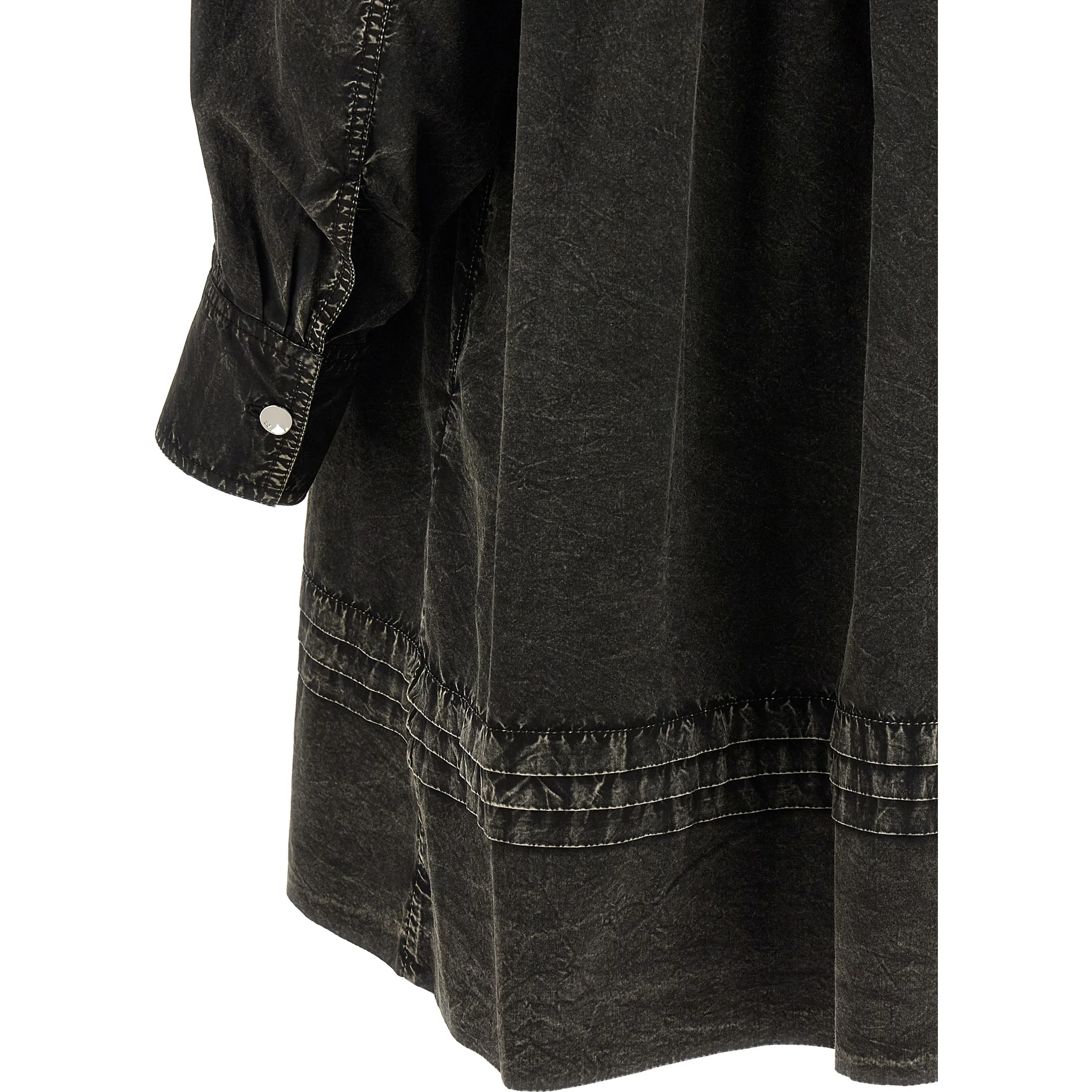 Black Organic Cotton Short Dress