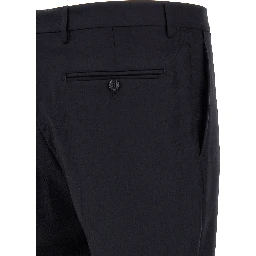 Blue Virgin Wool Two-Piece Suit