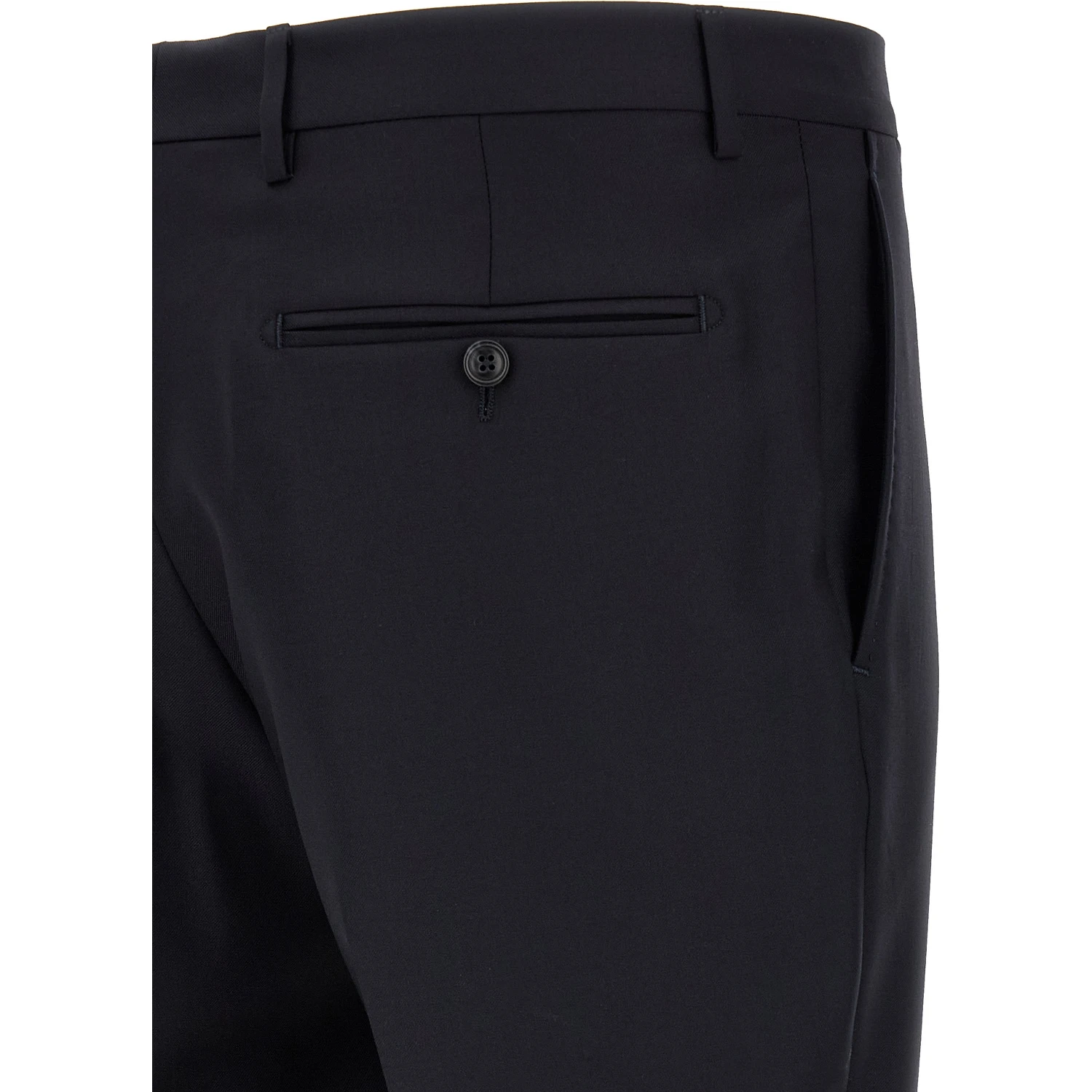 Blue Virgin Wool Two-Piece Suit