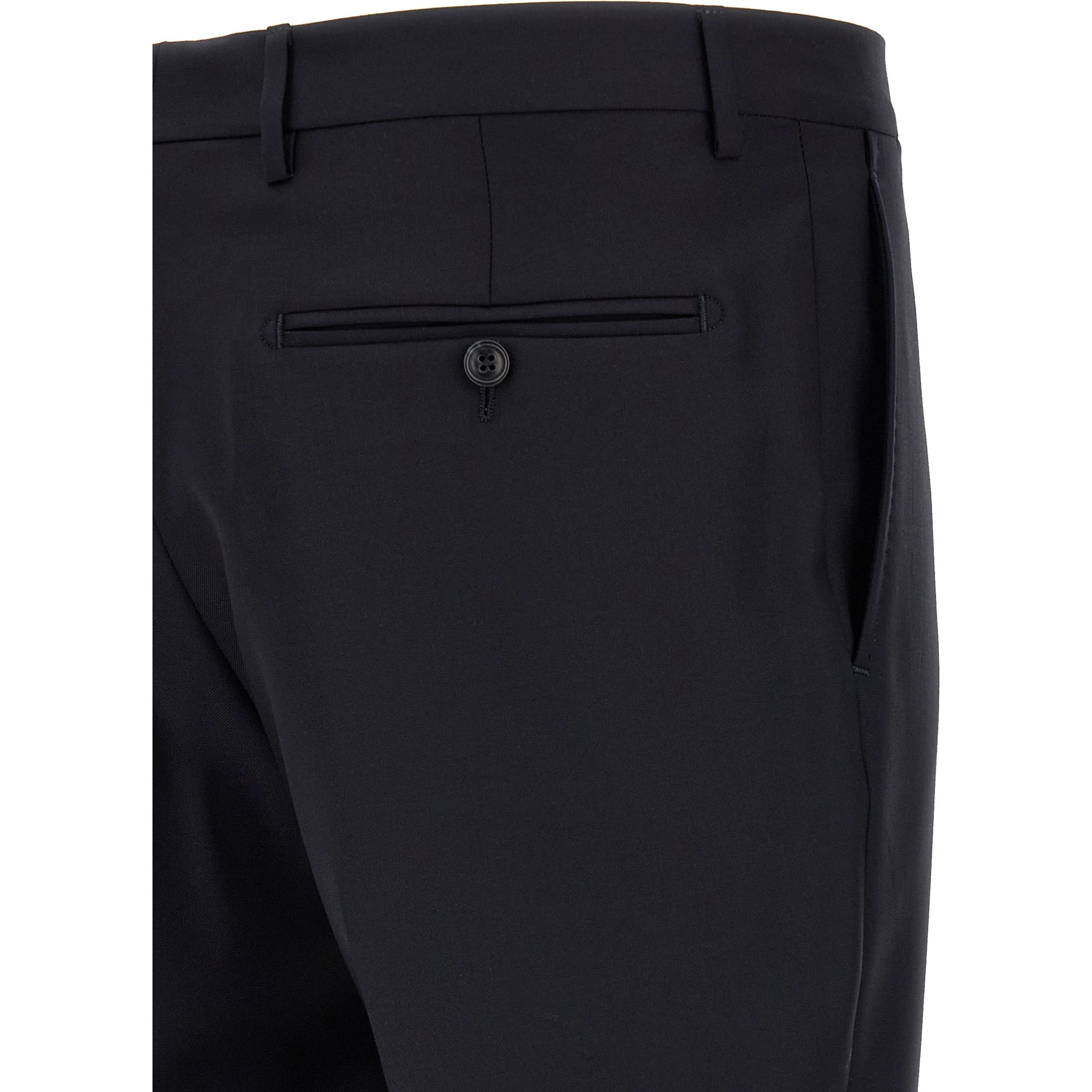 Blue Virgin Wool Two-Piece Suit