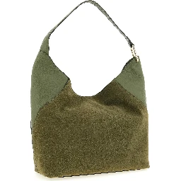 Bicolor Calfskin Shoulder Bag