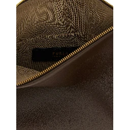 Brown Lamb Leather Shoulder Bag