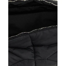 Black Polyester Crossbody Bag