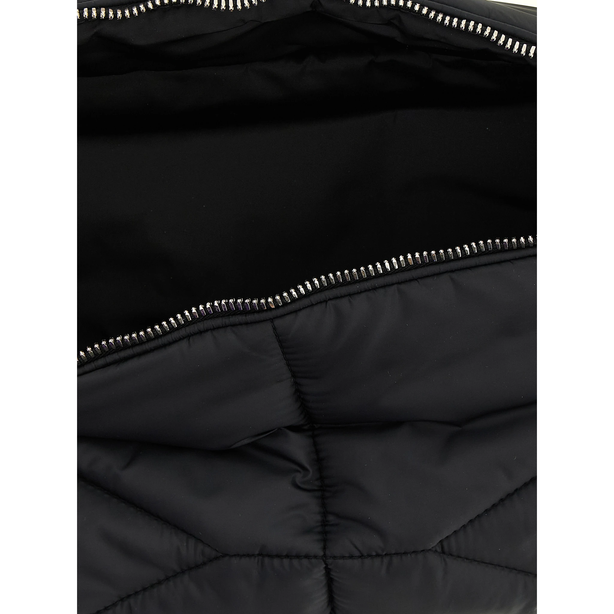 Black Polyester Crossbody Bag
