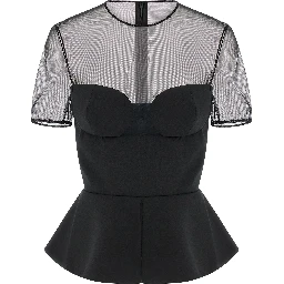 Black Virgin Wool Tank Tops