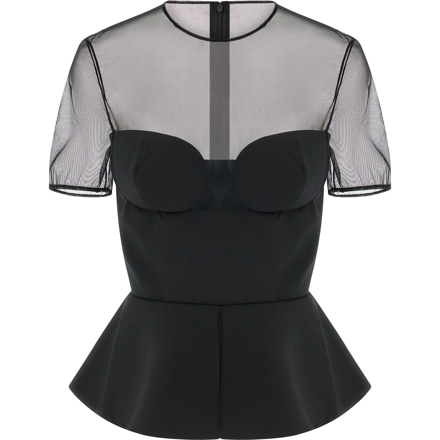 Black Virgin Wool Tank Tops