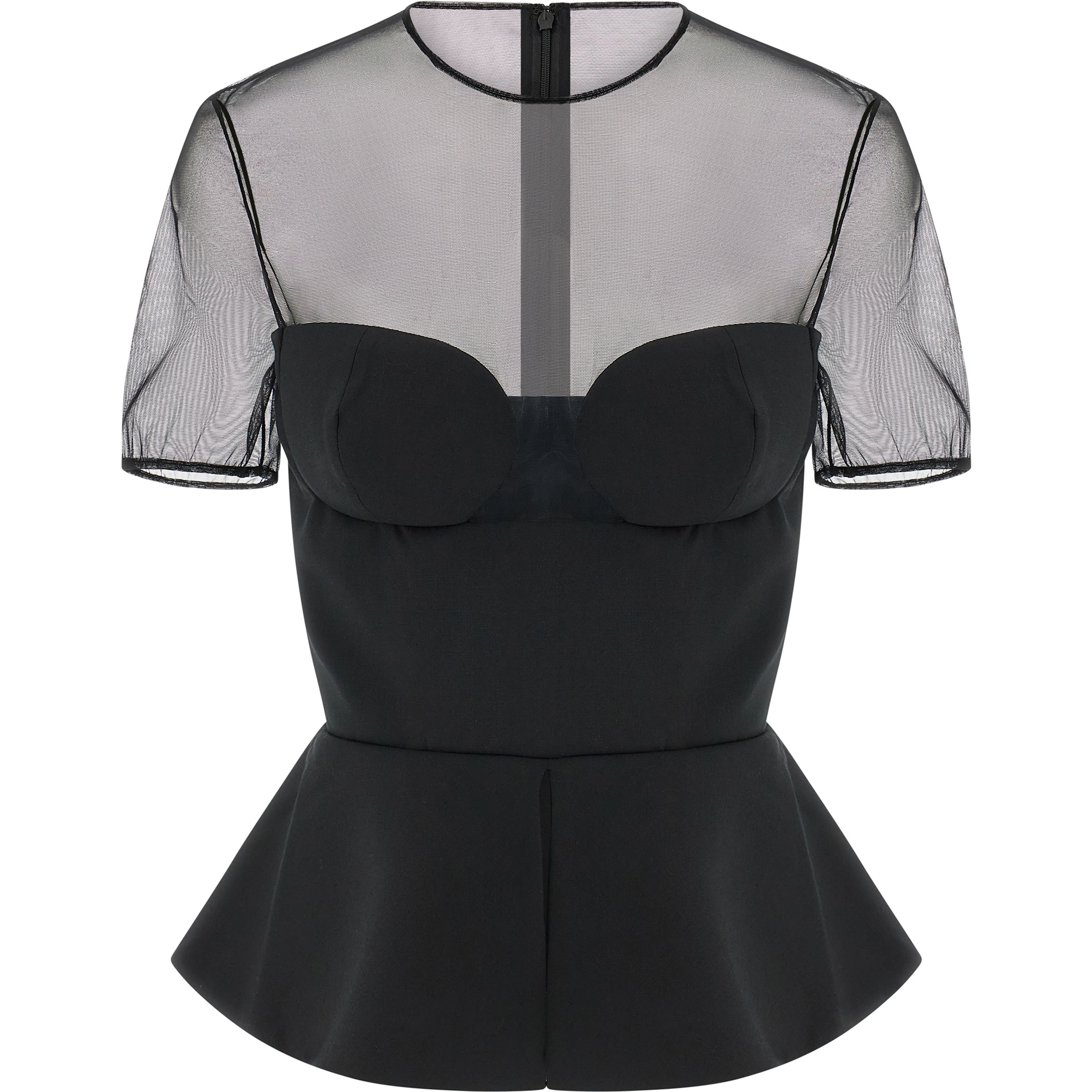Black Virgin Wool Tank Tops