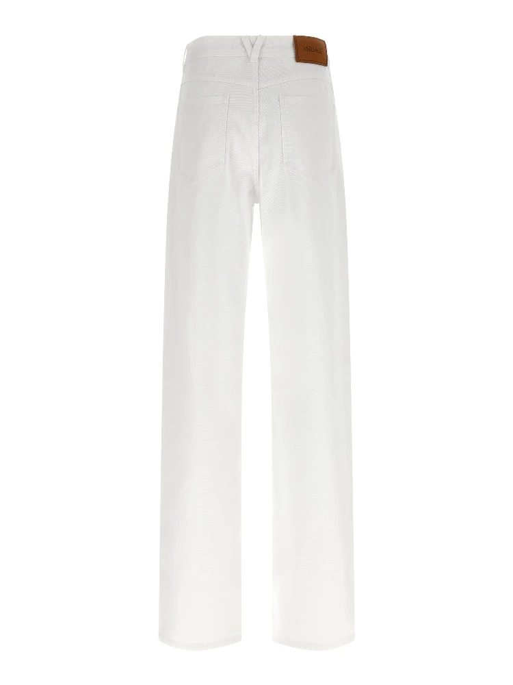 White Cotton Straight-Leg Jeans alternative
