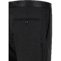 Black Virgin Wool Two-Piece Suit